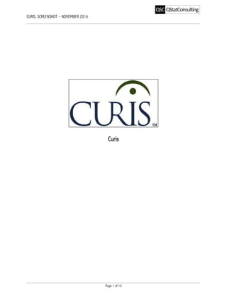 CURIS, SCREENSHOT – NOVEMBER 2016
Page 1 of 10
		
Curis
	
	
 