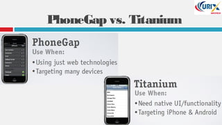 PhoneGap vs. Titanium
 