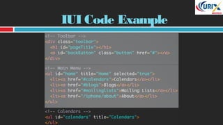 IUI Code Example
 