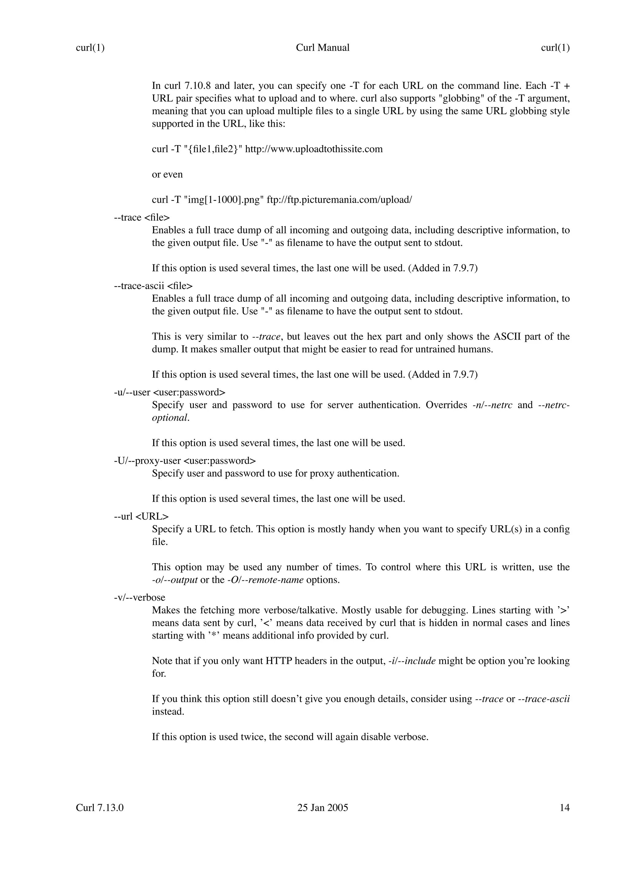 curl manual