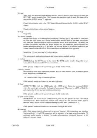 curl manual