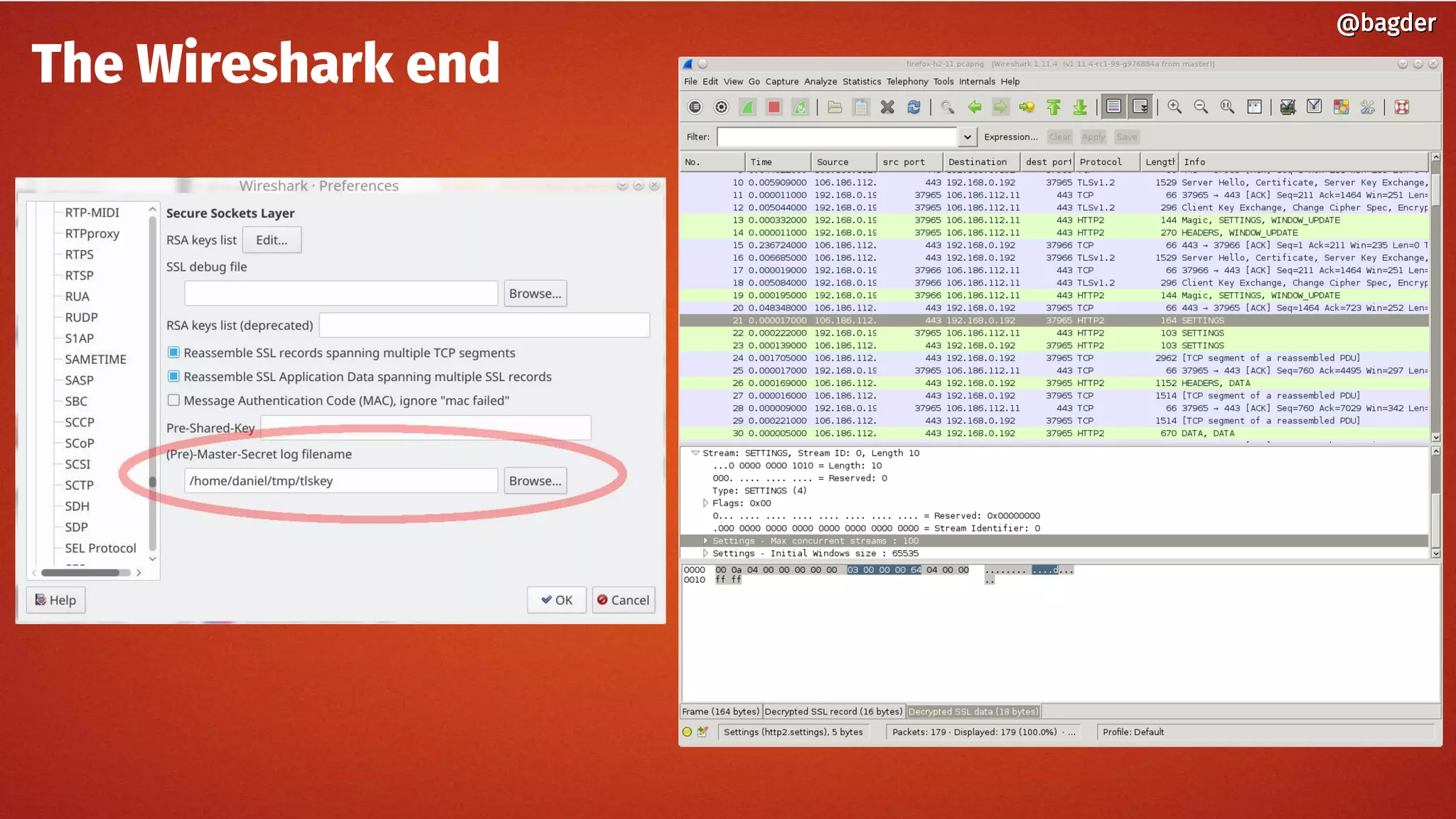 The Wireshark end
@bagder@bagder
 