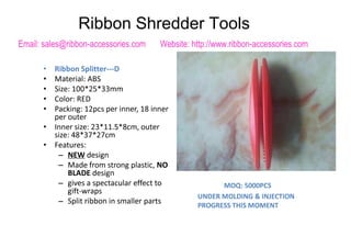 Ribbon Shredder & Curler