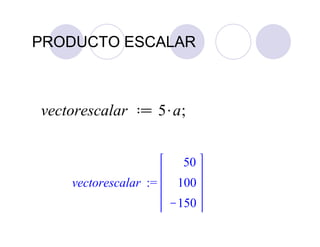 PRODUCTO ESCALAR
 
