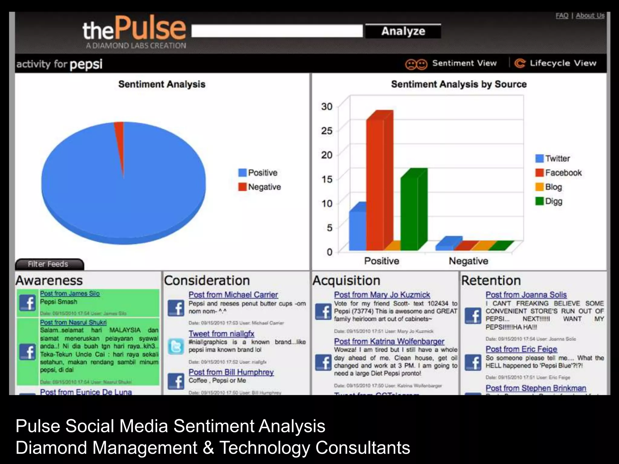 Pulse Social Media Sentiment AnalysisDiamond Management & Technology Consultants