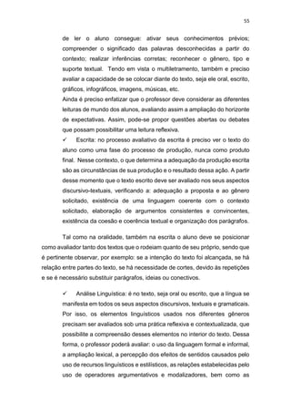 Currículo referência lingua portuguesa 6º ao 9º ano