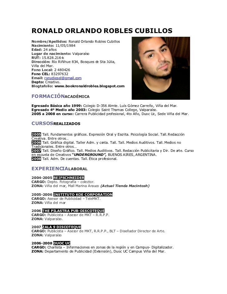 ejemplo de curriculum vitae actualizado 2015 ejemplo de curriculum vitae actualizado 2015
