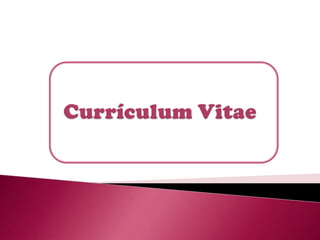 Currículum Vitae 