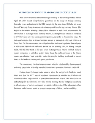 Currency Derivatives In India