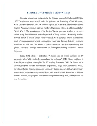 Currency Derivatives In India