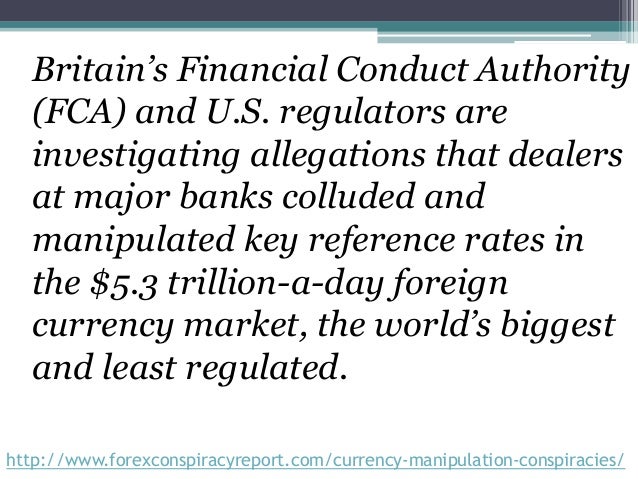 Forex manipulation fca
