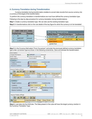 Currency conversion in bi 7.0 | PDF