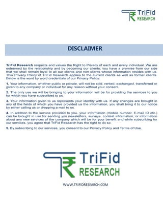 WWW.TRIFIDRESEARCH.COM
DISCLAIMER
 