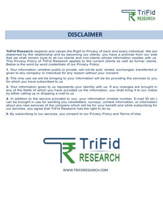 WWW.TRIFIDRESEARCH.COM
DISCLAIMER
 