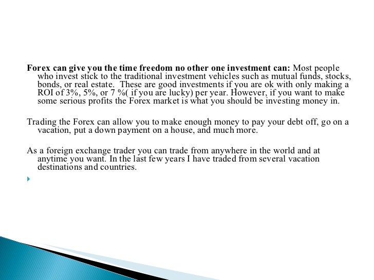 Forex trading financial freedom