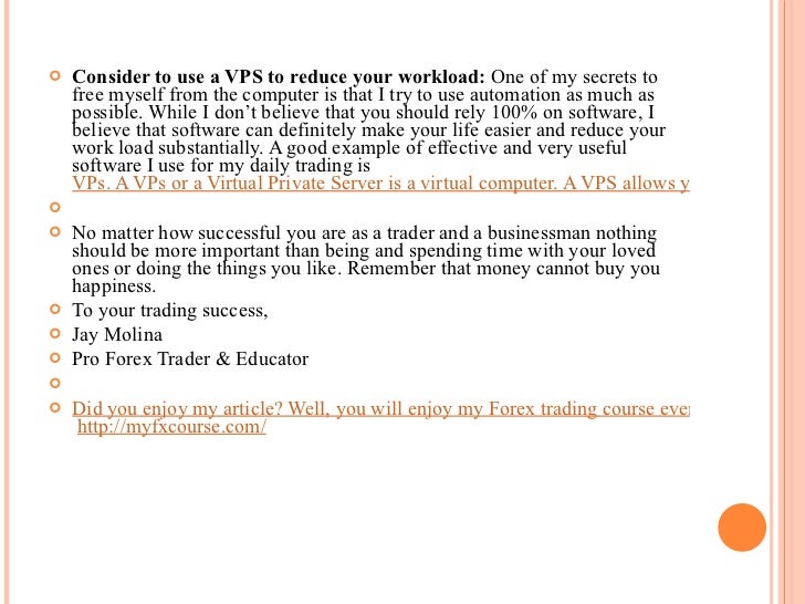 Forex trading changed my life