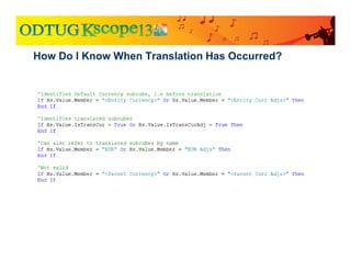How Do I Know When Translation Has Occurred?
 
