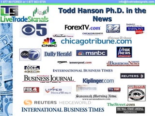 Todd Hanson Ph.D. in the News 