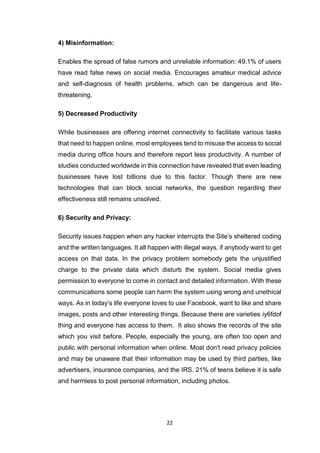 impact of social media on youth | PDF