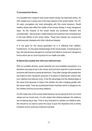impact of social media on youth | PDF