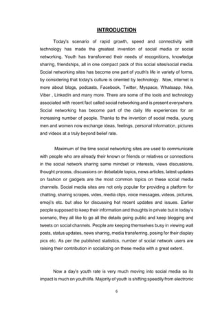 impact of social media on youth | PDF