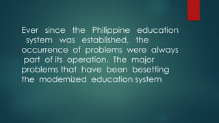 Current-Issues - and trends of Education | PPTX