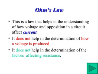 Current & Ohms Law 03 2000 | PPS