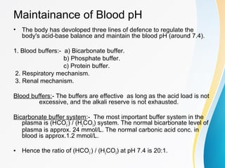 The biochemical aspect of pH imbalance | PPT