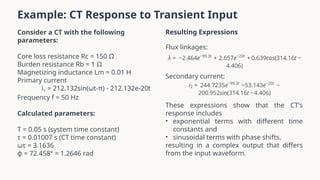 Transyt Output Current Transformer Transient Performance Analysis | PPTX
