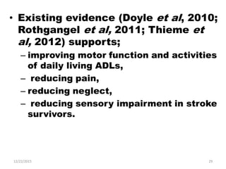 Current Techniques For Rehabilitation Of Upper Limb After Stroke | PDF
