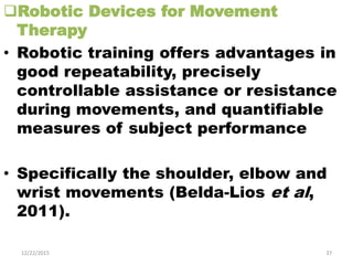 Current Techniques For Rehabilitation Of Upper Limb After Stroke | PDF
