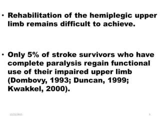 Current Techniques For Rehabilitation Of Upper Limb After Stroke | PDF