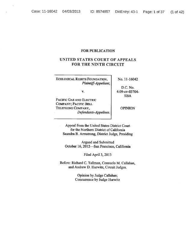 4/3/13: Ninth Circuit Decision