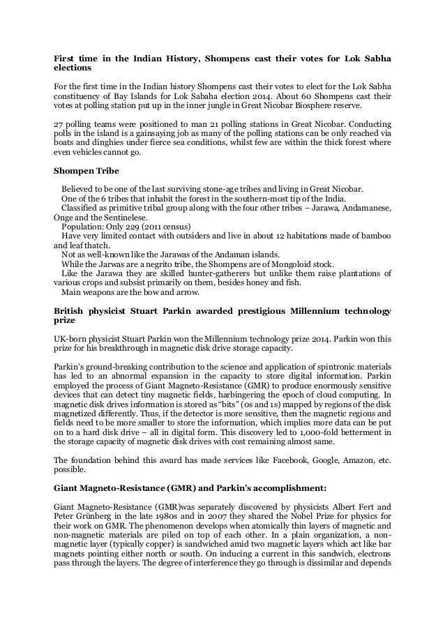 Current Affairs April 2014 Gktoday - 