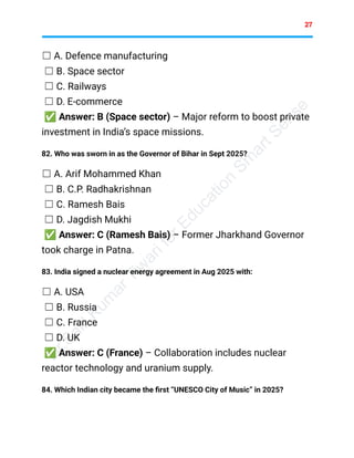 Current Affairs Worksheet for Students for Competitive Exams | PDF
