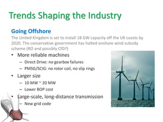 Current and future wind turbine design trends | PPTX