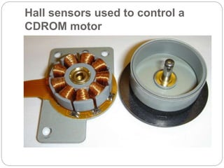 Hall sensors used to control a
CDROM motor
 
