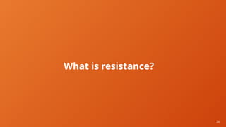 26
What is resistance?
 
