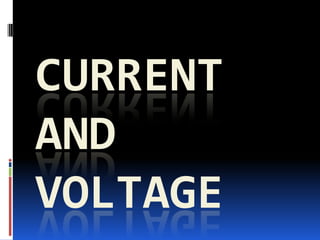 CURRENT
AND
VOLTAGE

 