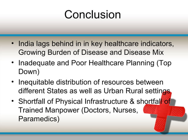 Current Healthcare Challenges In India | PPT