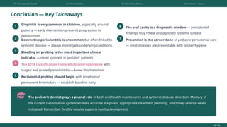 Comprehensive Classification of Pediatric Gingival and Periodontal ...