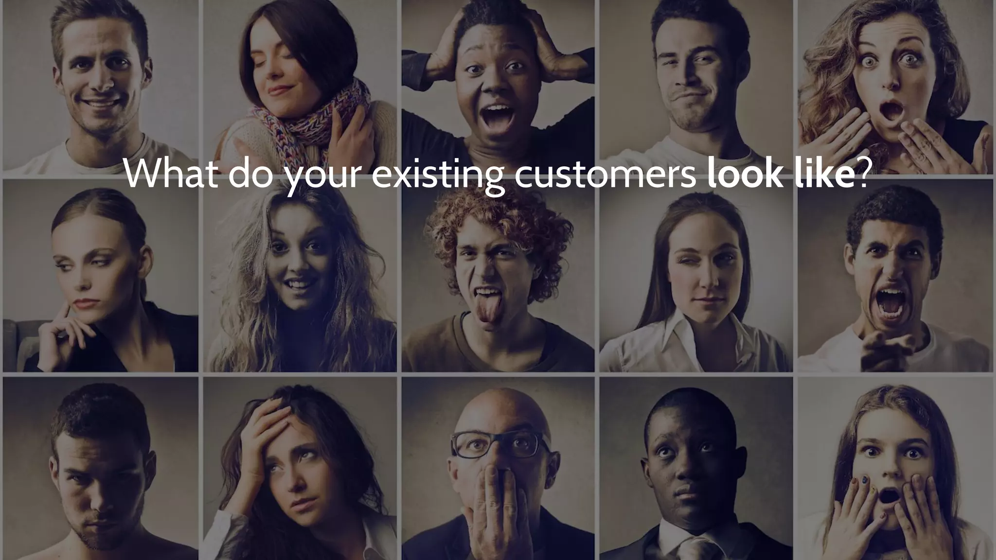 What do your existing customers look like?
 
