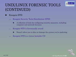 Std Linux Current Computer Forensics Tools in Cyber forensics.ppt