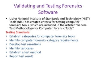 computer forensic tools-Hardware & Software tools | PPTX