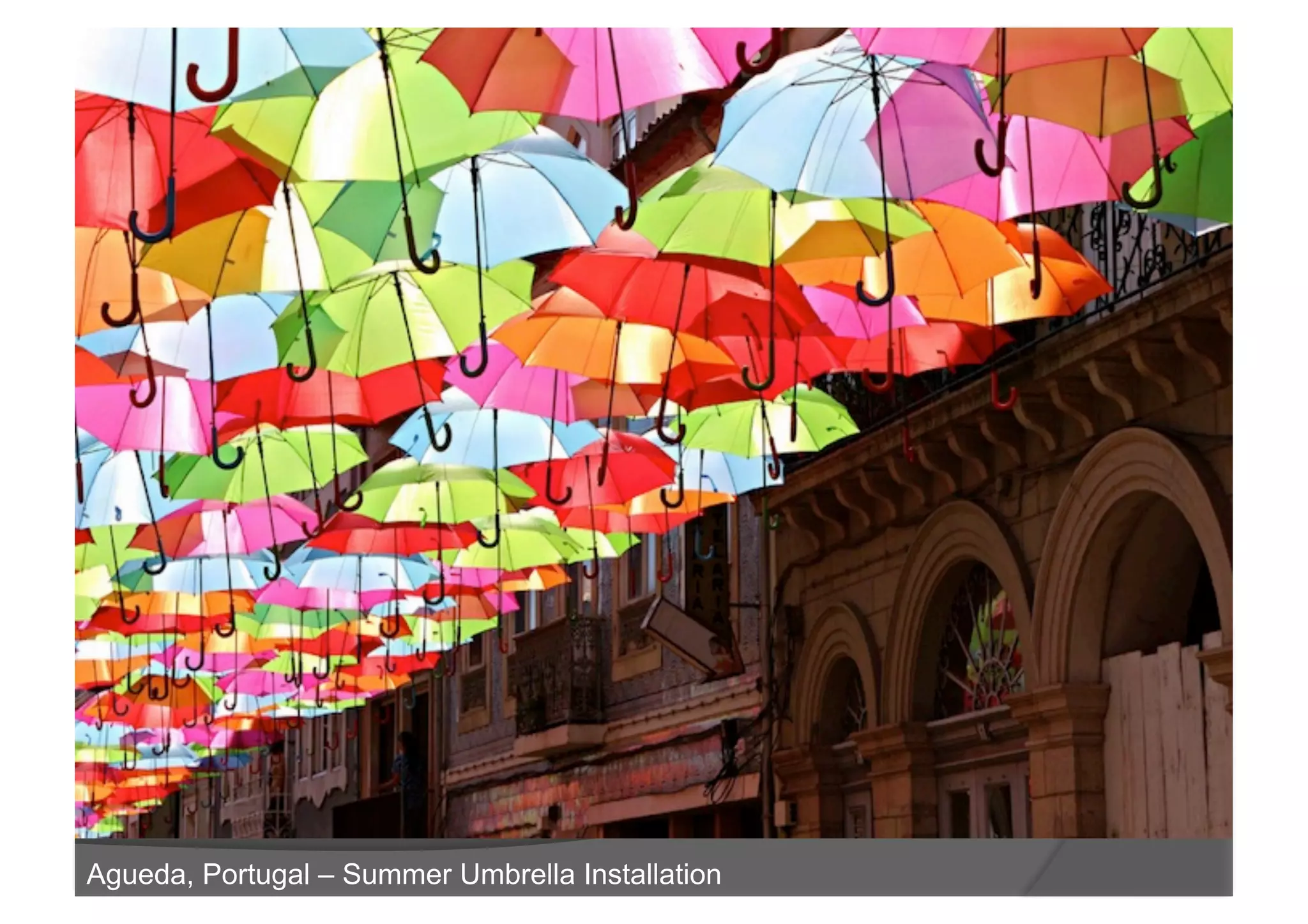 Agueda, Portugal – Summer Umbrella Installation
 