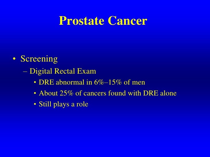 Current Diagnosis And Management Of Prostate Cancer