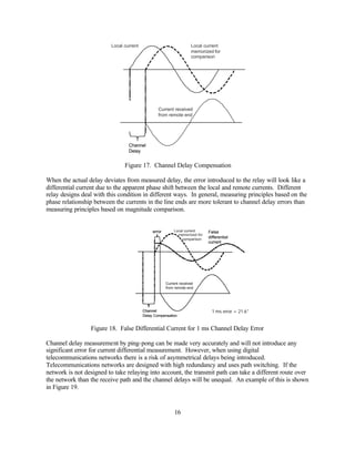Current differential line protection setting considerations PDF