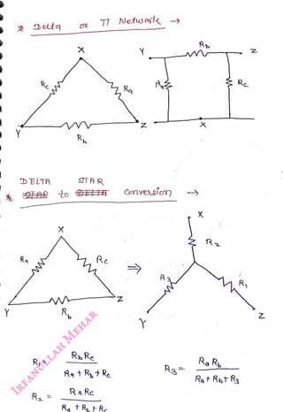 DELTA
<br>
Ra
<br>
R
<br>
STAR
<br>
AR to A
<br>
R =
<br>
X
<br>
R
<br>
R
Re
<br>
TI Netw osk
<br>
Ra Rc
<br>
Re
<br>
Rgt R Re
<br>
Rg t RRe
<br>
Y
<br>
eonversiy
<br>
R
<br>
Rg
<br>
X
<br>
Ra Ra
<br>
Rat RbtRg
<br>
R1
<br>
N
<br>
Z
<br>
 