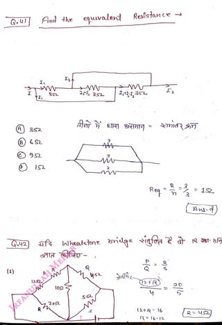 (A) 32
<br>
8) 6s
<br>
Q42
<br>
(1)
<br>
|2S2
<br>
R
<br>
And the equuvalend
<br>
R
<br>
l062
<br>
2052
<br>
5s2
<br>
3
<br>
Resfstance
<br>
Reg
12
<br>
12+R 16
<br>
Rl6- 12
<br>
(An-d)
<br>
R
ys2)
<br>
 