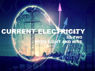 CURRENT ELECTRICITY
SS TWO
WEEK EIGHT AND NINE
 